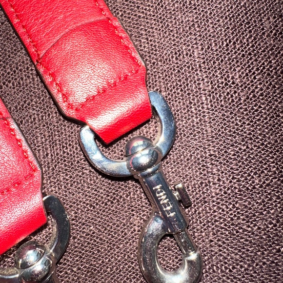 FENDI Vitello Century FF 1974 Stamp Rosso Camera Bag - Picture 10 of 10